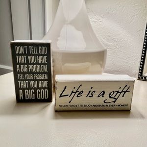 Set of Decorative Signs